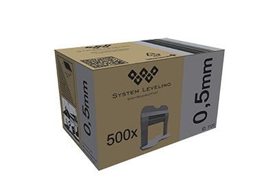 Spone za nivelisanje pločica 0,5mm - za profesionalno postavljanje pločica