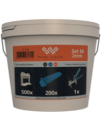 Komplet za nivelisanje pločica - set sa sponama 2mm, kajlama i kleštima