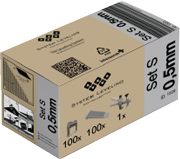 Komplet za nivelisanje pločica - set sa sponama 0,5mm, kajlama i kleštima