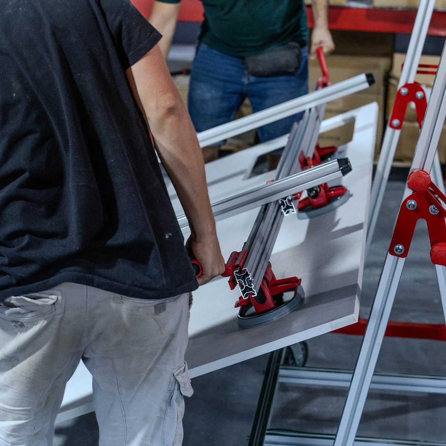 E4001 Profesionalni nosač ploča sa aluminijumskom vakuum čašom i LCD ekranom