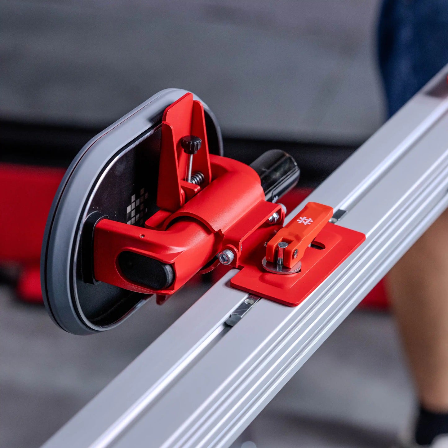 E4001 Profesionalni nosač ploča sa aluminijumskom vakuum čašom i LCD ekranom