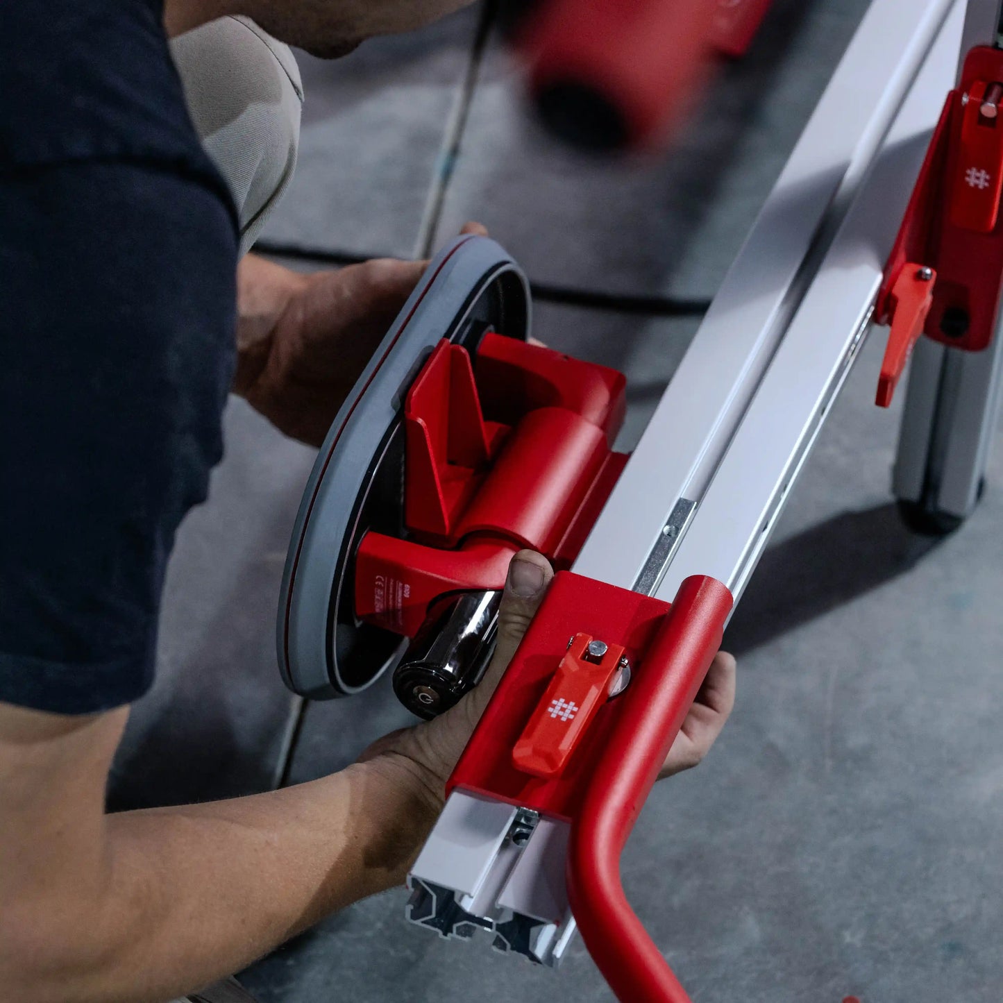 E4001 Profesionalni nosač ploča sa aluminijumskom vakuum čašom i LCD ekranom