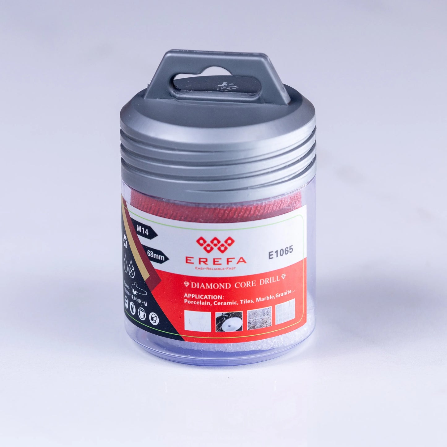 E1065 Dvobojna matrična dijamantska burgija za precizno sečenje pločica