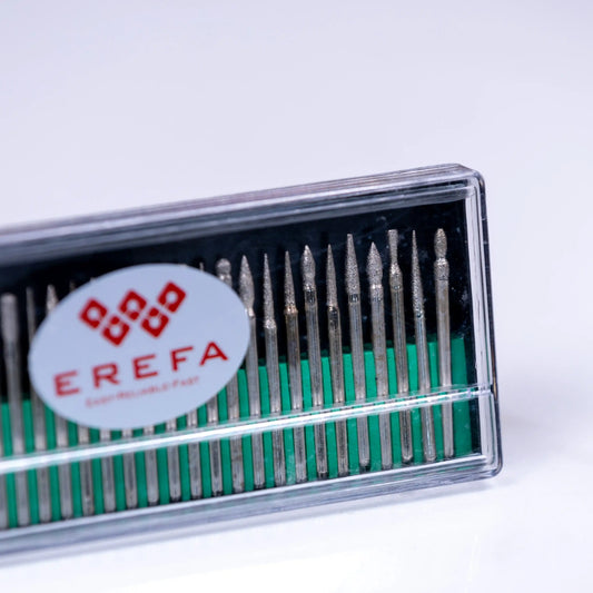 E1033 Set dijamantskih burgija 30 komada sa držačem od 3 mm za precizno bušenje