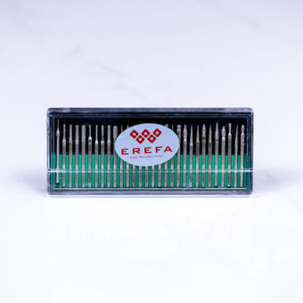 compare product E1033 Set dijamantskih burgija 30 komada sa držačem od 3 mm za precizno bušenje